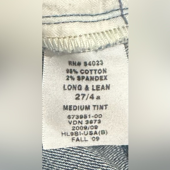 Gap 1969 Long & Lean Medium Tint Sz 27/4 Women's Blue Jeans - Picture 8 of 8